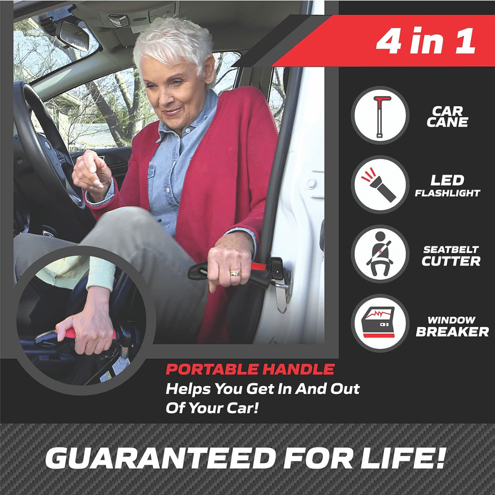 Manija de Apoyo 3 en 1 – Seguridad, Fuerza y Emergencia en tu Carro