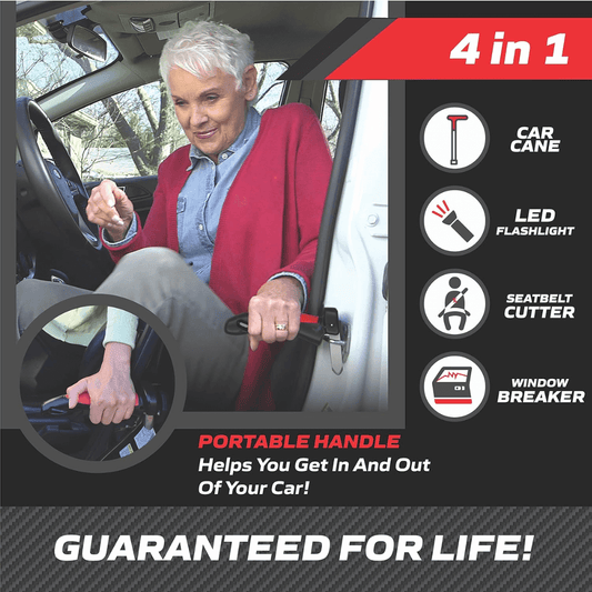 Manija de Apoyo 3 en 1 – Seguridad, Fuerza y Emergencia en tu Carro